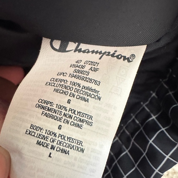 Champion MEN’s Puffer Anorak Quarter Zip Pullover (Size L) - Picture 13 of 14